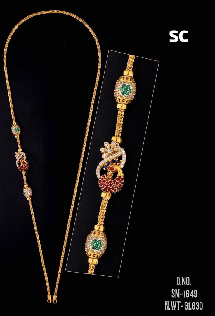 Stone Mugappu Chain